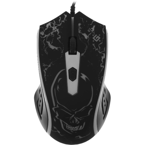 Мышь проводная Defender Overmatch GM-069 черный, 2400 dpi, USB, кнопки - 4