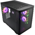 Компьютерный корпус FSP mATX Minitower S380-BA, черный