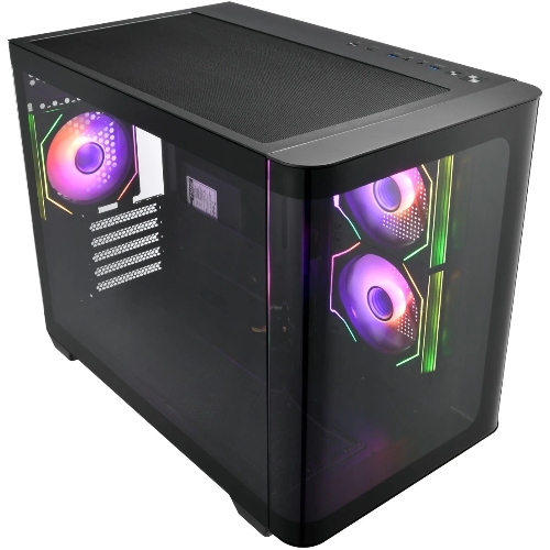 Компьютерный корпус FSP mATX Minitower S380-BA, черный