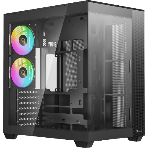 Корпус Ocypus Delta C74 ARGB Black, Midi-Tower, чёрный, 2 x 120 мм
