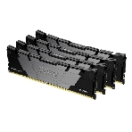 Оперативная память Kingston Fury Renegade, DDR4, 128GB (4x32GB), 3200MHz, CL16, DIMM, радиатор, черный