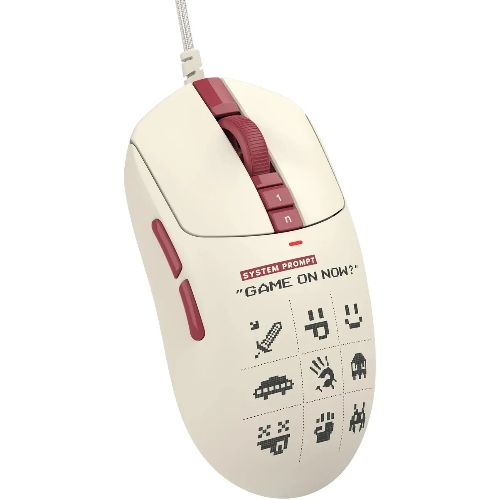 Мышь проводная A4Tech Bloody W72 Ultra Pixels Red рисунок/бежевый/красный, 20000 dpi, USB, кнопки - 7