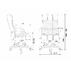 Кресло Бюрократ KB-10WALNUT/B/LEATH черный, кожа