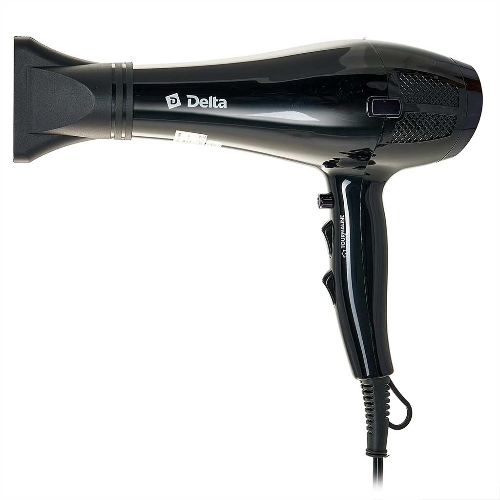 Фен Delta DL-0938 черный, 2000 Вт, ионизация