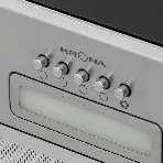 Вытяжка встраиваемая Krona Ameli Light 600 PB нержавеющая сталь, 52.5 см, 633 куб. м/ч, 44 дБ