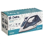 Утюг Delta DL-153 белый с бирюзовым, 2200 Вт, 23 г/мин, 125 г/мин, 260 мл