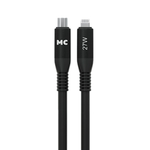Дата-кабель MORE CHOICE (4620202554581) K83ia 2м USB 3.0A PD 27W для Lightning ng 8-pin -2 м, черный