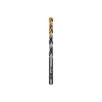 Сверло спиральное по металлу Denzel 5 x 86мм, Р6М5, Golden Tip, многогранная заточка