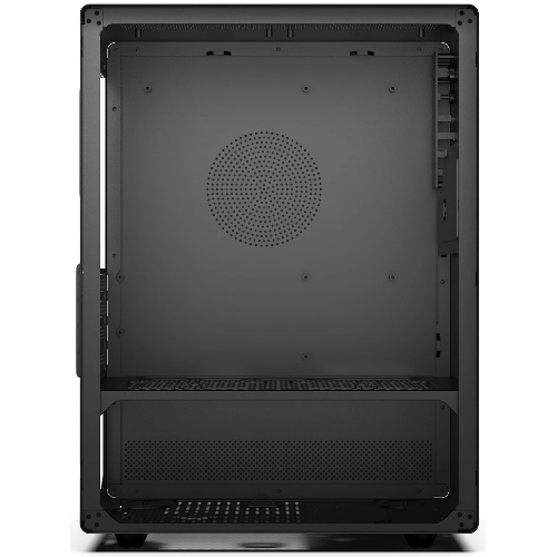 Компьютерный корпус CBR mATX Minitower V500, без БП, 1хUSB 3.0, 2хUSB 2.0, HD Audio+Mic, закаленное стекло, черный [PCC-MATX-V500-WPSU
