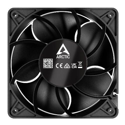 Вентилятор для корпуса Arctic S12038-4K черный, 120 мм, 4000 об/мин, 4 pin