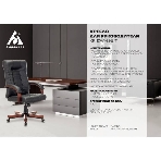Кресло Бюрократ KB-10WALNUT/B/LEATH черный, кожа