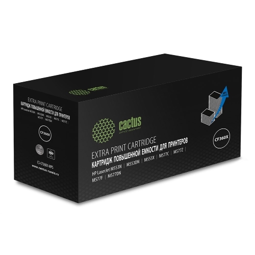 Картридж лазерный Cactus CS-CF360X-MPS черный (19000 стр.) для HP CLJ M552dn/M553dn/M553N/M553x