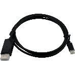 Кабель Buro ver1.4 USB Type-C (m) DisplayPort (m) 1.5м черный