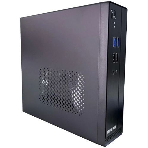 Компьютерный корпус FoxLine FL-105-AD120-DC-INF (FL-105-AD120-DC-INF) FL-105-AD120-DC-INF mITX case (2L), 2хUSB 2.0+2хUSB 3.0, 1хcombo audio, 40мм FAN, VESA, w/DC-ATX converter, w/120W pwr adapter, w/pwr