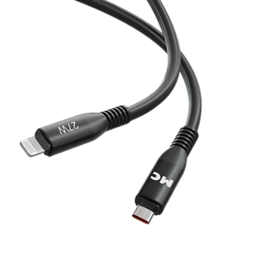 Дата-кабель MORE CHOICE (4620202554581) K83ia 2м USB 3.0A PD 27W для Lightning ng 8-pin -2 м, черный