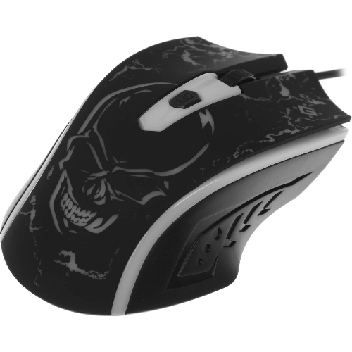 Мышь проводная Defender Overmatch GM-069 черный, 2400 dpi, USB, кнопки - 4