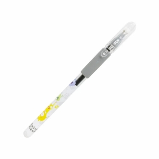 Ручка гелевая Deli EG101-BK прозрачный, d=0.5мм, черные чернила, игловидный пишущий наконечник, резиновая манжета
