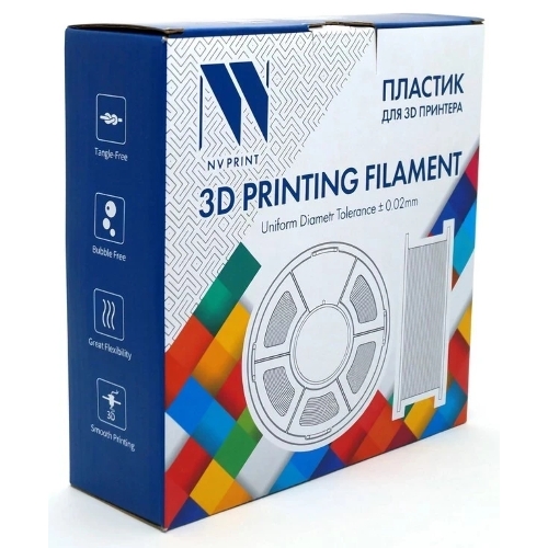 Филамент NVPrint PETG Matte Green для 3D печати диаметр 1.75мм длина 330 метров масса 1 кг