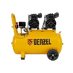 Компрессор безмасл. малошумный Denzel DLP -3000/50, 3 кВт, 2х1,5 кВт,50 л, 2850 об/мин,500 л/мин