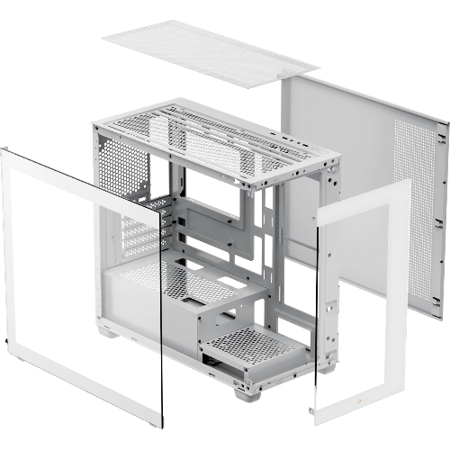 Компьютерный корпус Case Ocypus Gamma C52 WH mATX / win / white / no PSU / Tempered Glass
