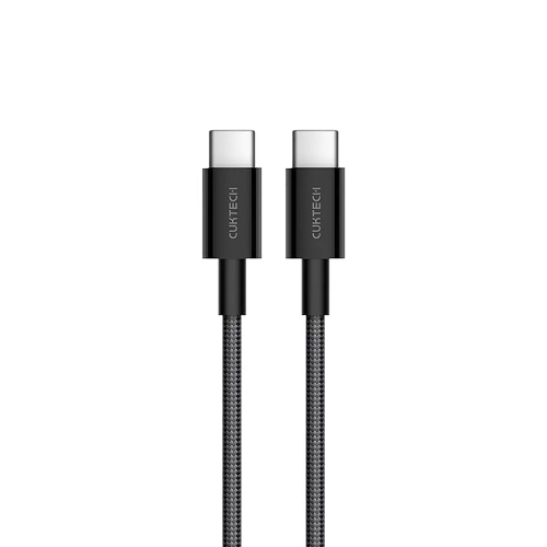 Кабель USB CukTech Type-C to Type-C braided cable1.5m3A 60W черный CTC315P