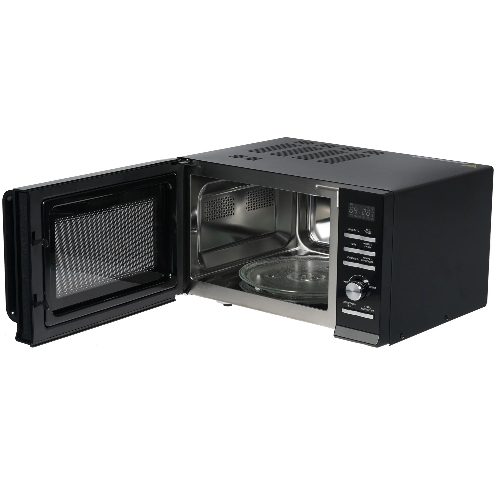 Микроволновая печь BBK 25MWC-991T/B черный/серебристый, 25 л, 900 Вт, переключатели - кнопки, поворотный механизм