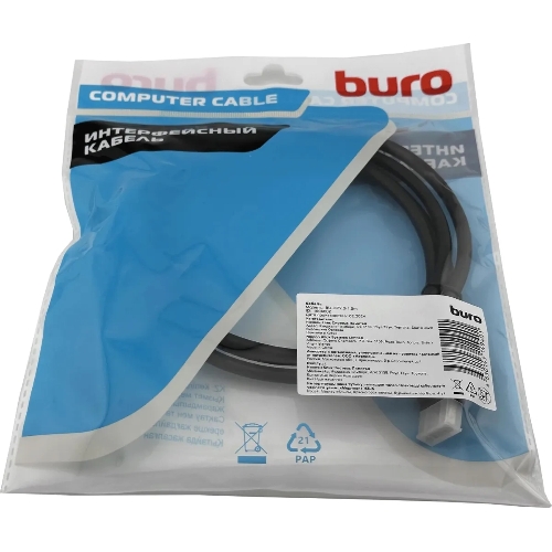 Кабель аудио-видео Buro DisplayPort (m)/DisplayPort (m) 1.5м. черный