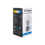Лампа светодиодная Feron LB-950 13Вт Е27 дневной матовый шар