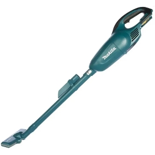 Строительный пылесос Makita DCL180Z синий, питание от аккумулятора, 30 Вт, уборка сухая, пылесборник 0.65 л, без АКБ, без ЗУ (работа от АКБ max 20 мин)