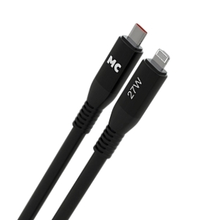 Дата-кабель MORE CHOICE (4620202554581) K83ia 2м USB 3.0A PD 27W для Lightning ng 8-pin -2 м, черный