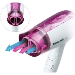 Фен Panasonic EH-ND21-P615 белый/розовый, 1200 Вт, компактный