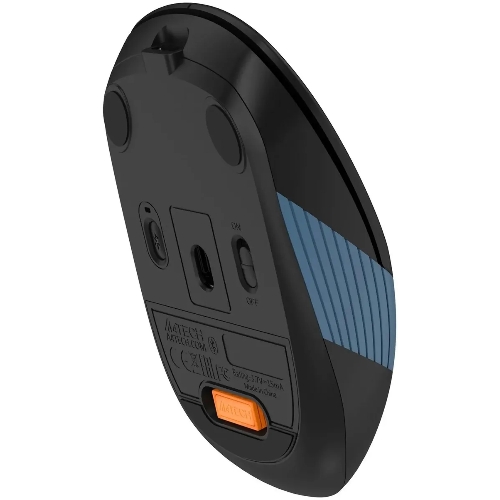Мышь беспроводная A4Tech Fstyler FB10CS черный/синий, 2000 dpi, радиоканал, Bluetooth, USB, кнопки - 4