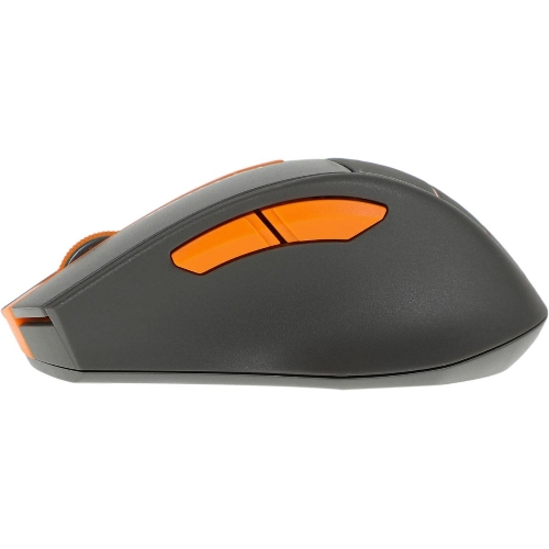 Мышь беспроводная A4Tech Fstyler FG30S серый/оранжевый, 2000 dpi, радиоканал, USB, кнопки - 6