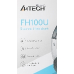 Гарнитура A4Tech Fstyler FH100U белый/черный, проводная
