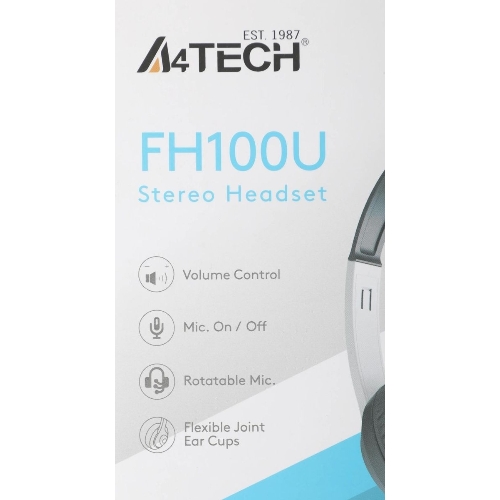 Гарнитура A4Tech Fstyler FH100U белый/черный, проводная