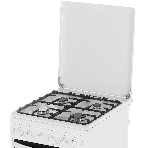 Плита газовая Gefest ПГ 5100-02 белый, конфорок 4 шт, духовка 52 л, 50 см x 85 см x 58.5 см