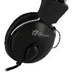 Проводные наушники Oklick HS-M200 черный, накладные, Jack 3.5 мм