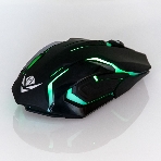 Мышь беспроводная Nakatomi MROG-20UR черный, 2400 dpi, радиоканал, USB, кнопки - 6