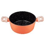 Кастрюля Maunfeld MARTA MCS41FA06CL из кованого алюминия со стеклянной крышкой, 24 см, 4,1 л.
