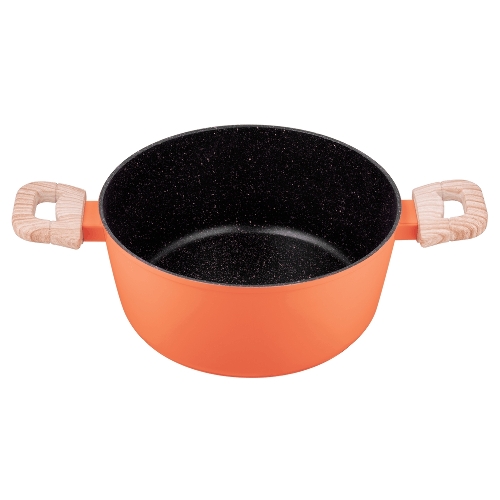 Кастрюля Maunfeld MARTA MCS41FA06CL из кованого алюминия со стеклянной крышкой, 24 см, 4,1 л.
