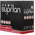 Кабель информационный Suprlan Median 01-0335-1, cat.5e U/UTP 4 пары, 24AWG, PE, внешний, 305м, черный