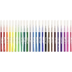 Фломастеры Silwerhof Color 9мм 145мм, круглый корпус, пулевидный пишущий наконечник, вентилируемый колпачок, 24 цвета, пакет с европодвесом
