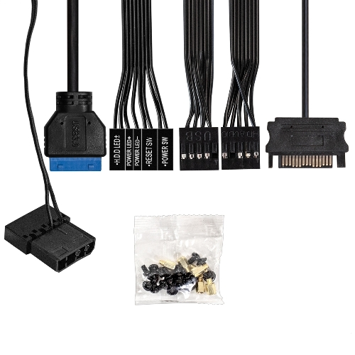 Компьютерный корпус Miditower ExeGate EVO-9211-EVO800 (ATX, БП EVO800RGb с вент. 12см, с окном, 2хUSB+1хUSB3.0, HD аудио, черный, 1 вент. с RGb подсветкой)