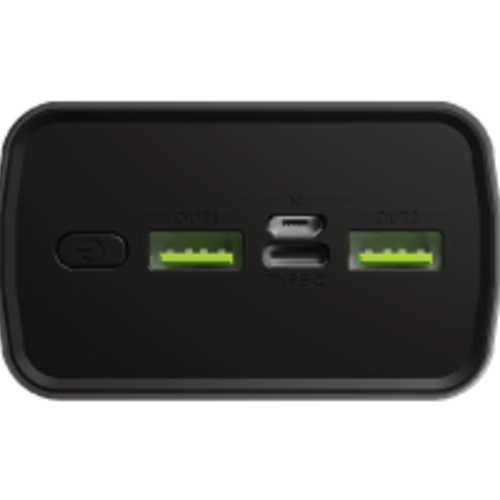 Портативный аккумулятор OLMIO QR-30, 30000mAh, 22.5W, QuickCharge3.0/PowerDelivery, LCD, серый