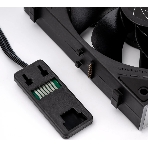 Кулер для корпуса Thermalright TL-M12QR Reverse (124x120x25mm, 4-pin PWM, ARGB, 47.6CFM, 23.2dBA, 1500RPM, черный)