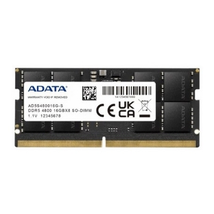 Оперативная память ADATA, DDR5, 16GB (1x16GB), 4800MHz, CL40, SO-DIMM