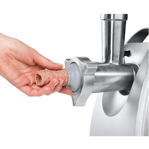 Мясорубка электрическая Bosch MFW68680 черный, 2200 Вт, 4.3 кг/мин, реверс, защита от перегрузки, насадки - 5
