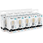 Лампа светодиодная филаментная Gauss Filament 8Вт цок.: E27 шар св. свеч. бел. нейт. (упак.: 10 шт)