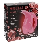 Отпариватель Kelli КL-316 розовый, 1650 Вт, 20 г/мин, 250 мл