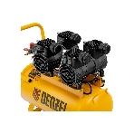 Компрессор безмасл. малошумный Denzel DLP -3000/50, 3 кВт, 2х1,5 кВт,50 л, 2850 об/мин,500 л/мин